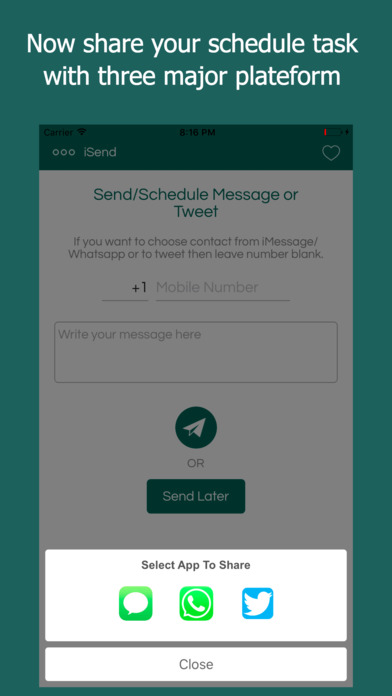 Send/Schedule message screenshot 3