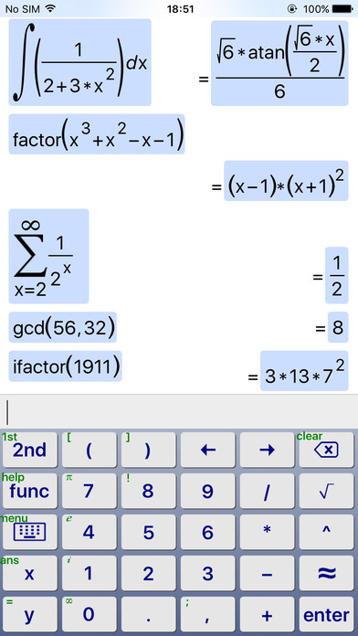 SymCalc - Symbolic Calculator screenshot 3
