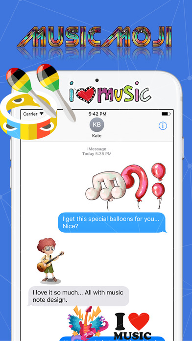 MusicMoji Music Stickers screenshot 2