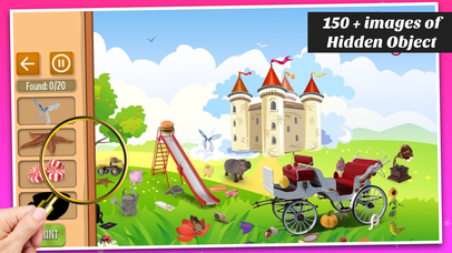 Hidden objects - Princess Castle Garden screenshot 2