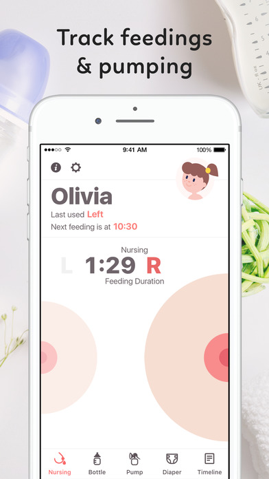 Newborn Baby Tracker: Breastfeeding & Diaper Log 앱스토어 스크린샷