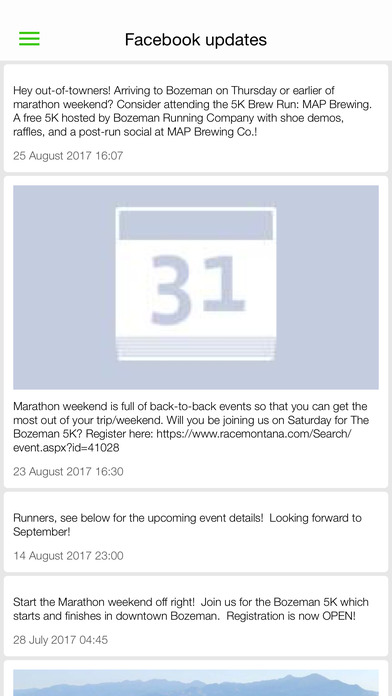 Bozeman Marathon Events screenshot 2