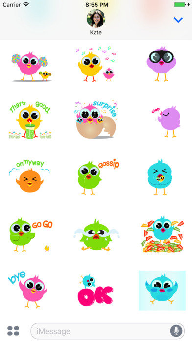 Fat Chicken Animated Emoji Stickers screenshot 3