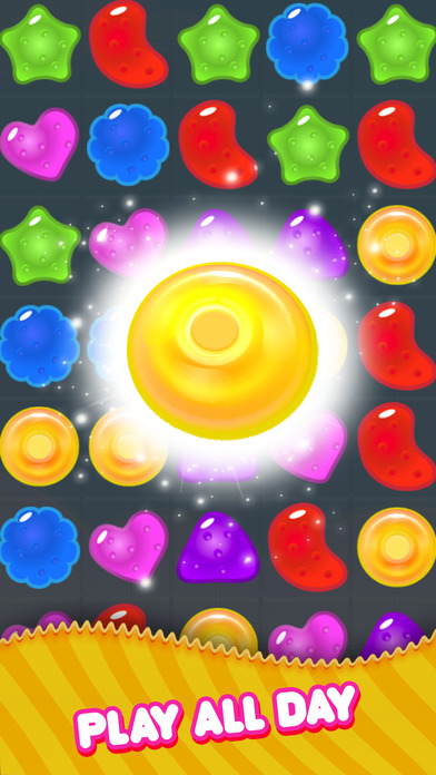 Yummy Jelly Jam - Match 4 puzzle Crush game mania screenshot 3