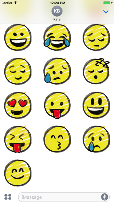 New emoji stickers to Message screenshot 2