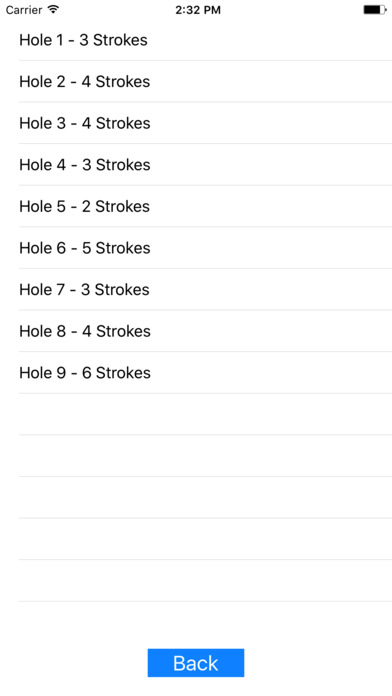 Golf Score App screenshot 2
