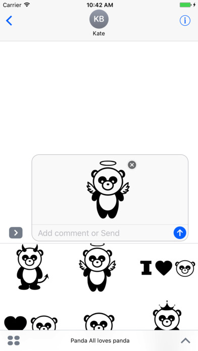 Panda emoji - Best stickers screenshot 3