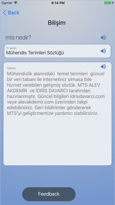 MTS Mühendislik Terimleri Sözlüğü screenshot 4