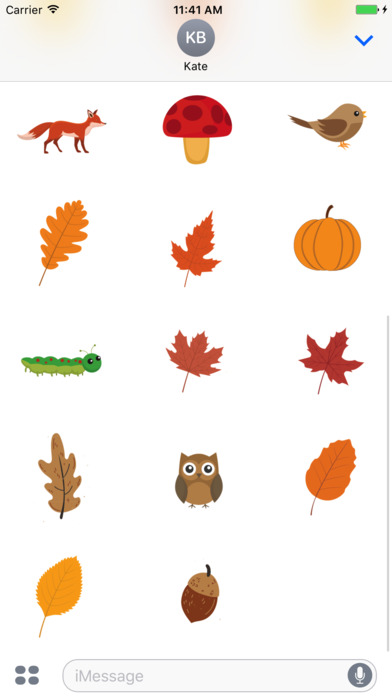 Autumn & Fall stickers & emoji screenshot 3