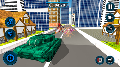 Super Hero Robot War Tank Battle screenshot 3