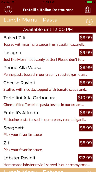 Fratelli’s Italian Restaurant screenshot 2