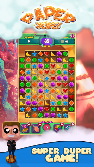 Paper Jewels Match 3 Game screenshot 3
