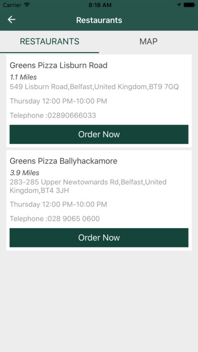 Greens Pizza screenshot 3