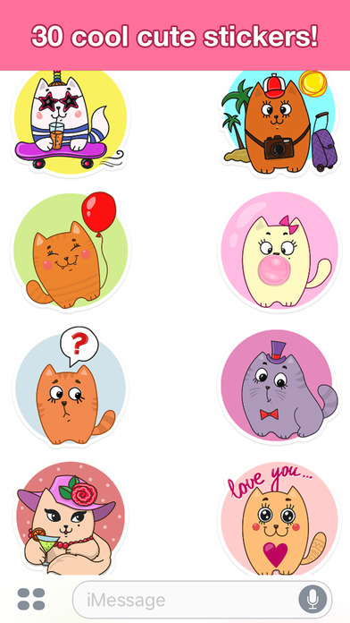 Funny cats - Cute stickers screenshot 3