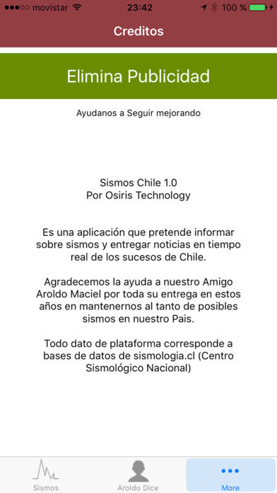 Sismos Chile screenshot 3