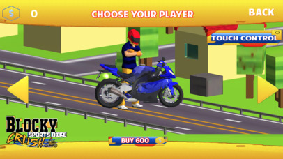 Blocky Sports Bike Crash screenshot 4
