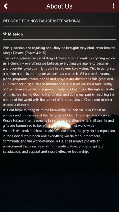 King's Palace International Ministries screenshot 2