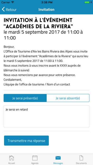 Appli Pro Aix Riviera screenshot 4
