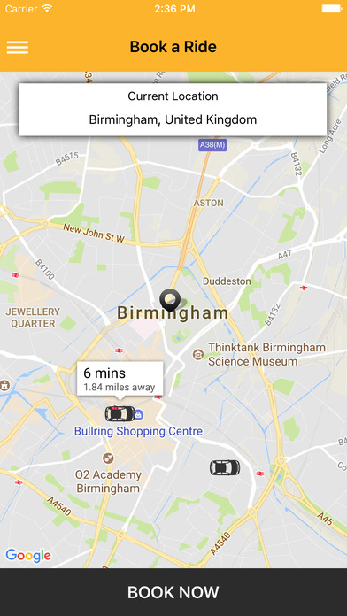 Birmingham Taxis Booking App screenshot 4
