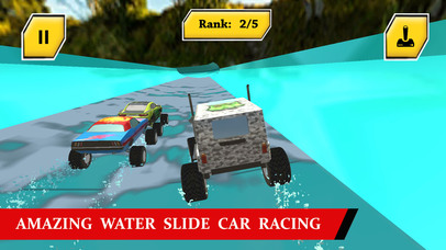 Water Slide Monster Trucks Race In Water Park screenshot 3