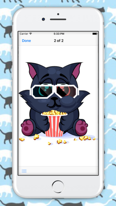 Fang! Beautiful Black Cat Emojis screenshot 3