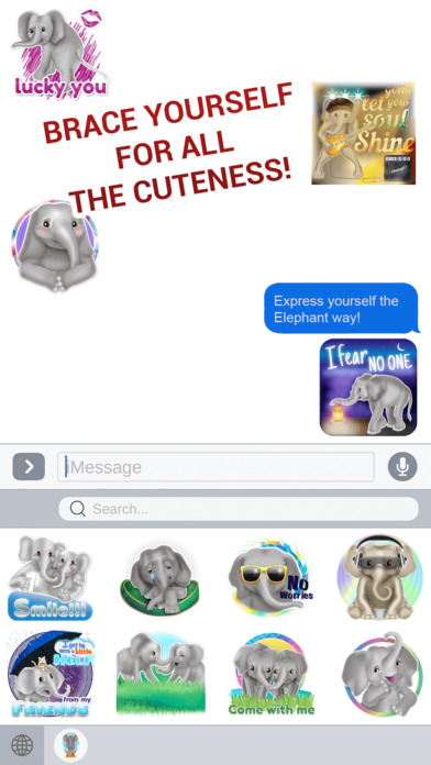 EleMoji - Elephant Emojis & Stickers screenshot 3