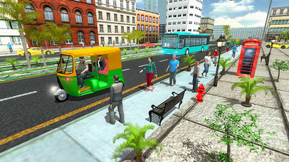 Modern City Tuk Tuk Auto Rickshaw Simulator 2017 screenshot 3