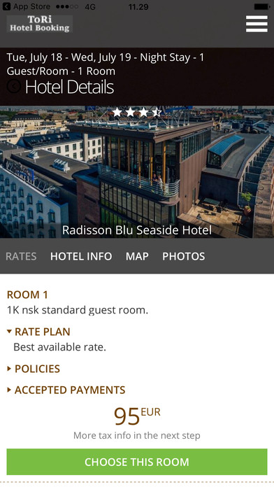 ToRi Hotel Booking Mobile Application screenshot 4
