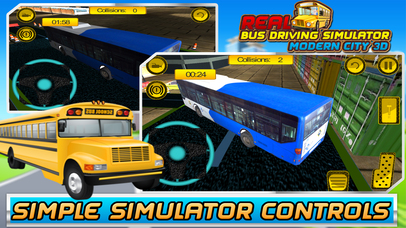 Real Bus Driving Simulator: Modern City Game 3D screenshot 4