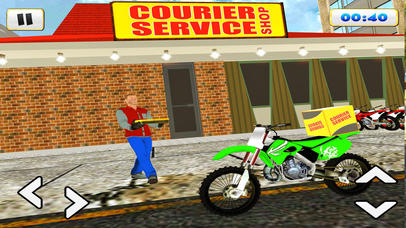 Courier Delivery Bike Rider 3D screenshot 2