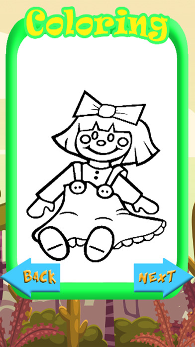 Coloring Book Games Little Doll Page screenshot 2
