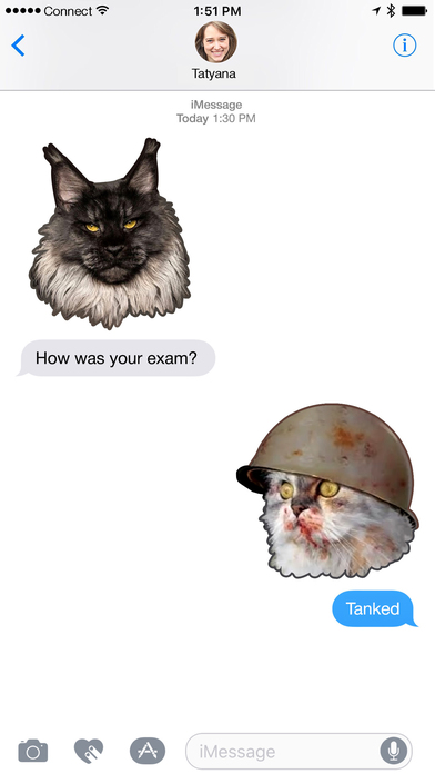 Mad Cats - catty sticker pack for iMessage screenshot 4