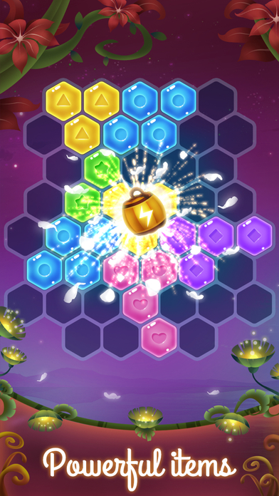Flower Secret - Hexagon Block Puzzle screenshot 3