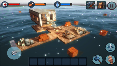 Winter Survival On Raft 3D screenshot 3