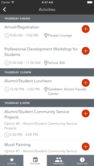 Syracuse University Events screenshot 3
