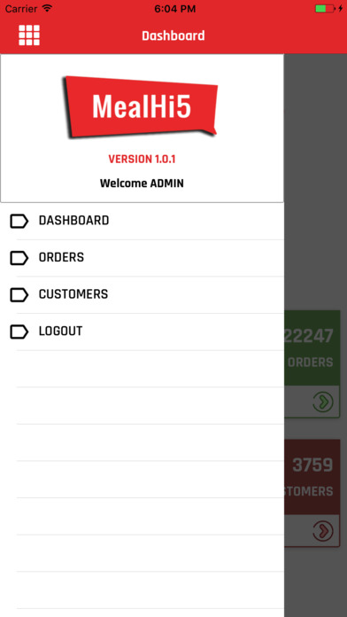 MealHi5 - Admin Panel screenshot 3