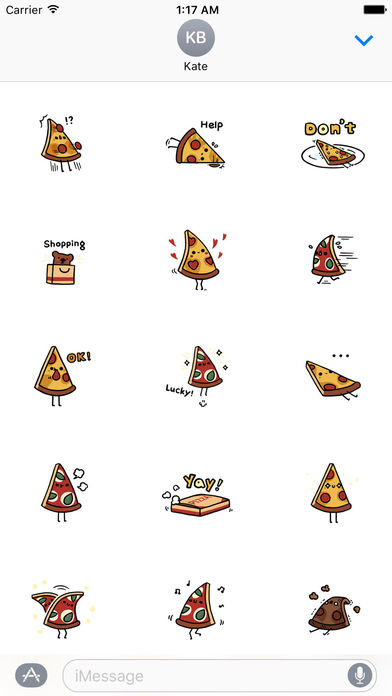 Pizza Emoji Sticker Packs screenshot 2