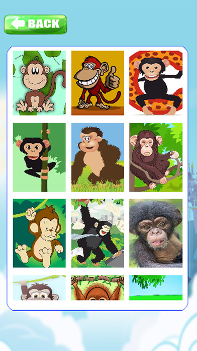 Puzzles Chimpanzee Page Jigsaw Learning Games screenshot 2