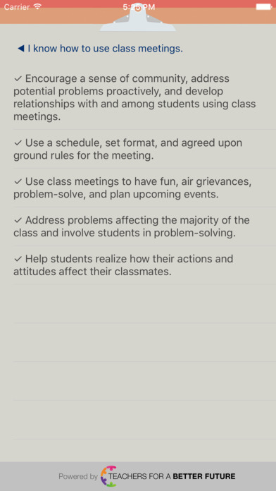 Classroom Checklist 7-12 screenshot 4