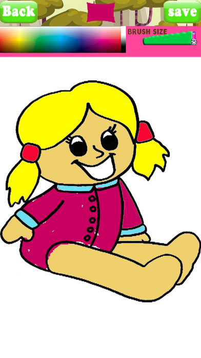 Coloring Book Games Little Doll Page screenshot 3