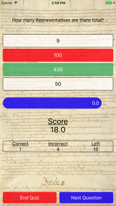 Constitution Quizzer screenshot 4