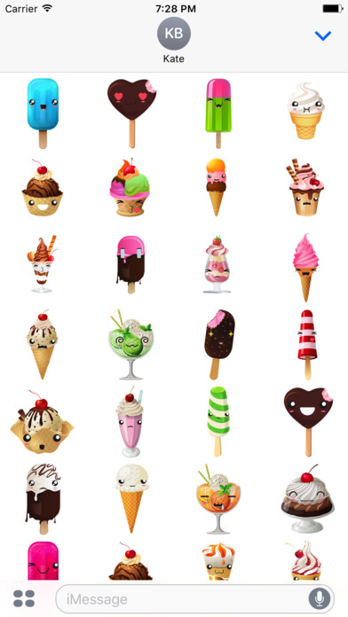 Sweet Summer Ice Cream Sticker screenshot 2