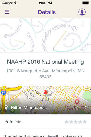 NAAHP, Inc - Meetings screenshot 2