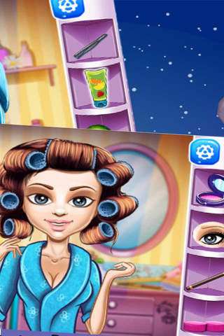 Fille aux cheveux bouclés:Princesse Jeux Gratuits screenshot 2
