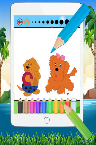 Cat Dog and Animals Coloring Book Paint and Track screenshot 4
