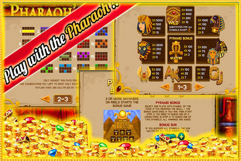 ''AAA Casino Slots Pharaohs Of LasVegas Machines Game HD!'' screenshot 2