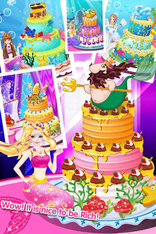 Mermaid Cafe Shop - Sweet Princess's Magical Dessert Castle,Kids Cooking,Fruit Recipe Funny Free Games screenshot 2