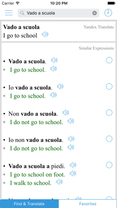 italian translator with voice