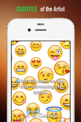 Emoji Wallpapers HD: Quotes Backgrounds with Art Pictures screenshot 4