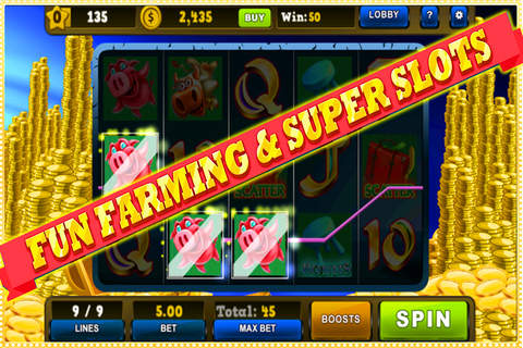 Crazy Farm Slots-SlotGames-Free Slots! screenshot 2
